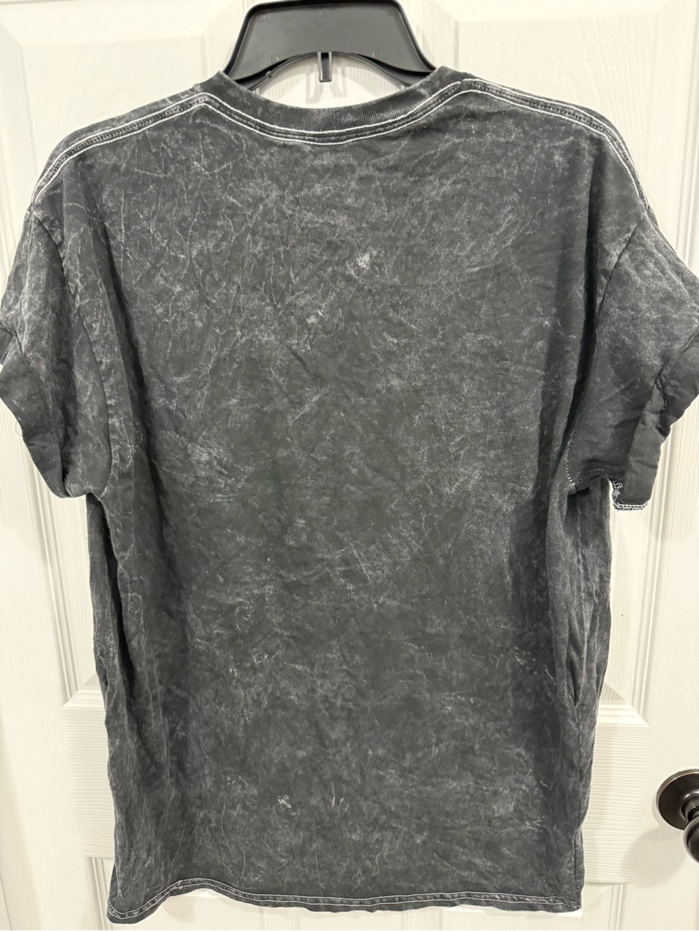 NIRVANA Black Tee with Blue and Pink Angel Graphic - Picture 2 of 3
